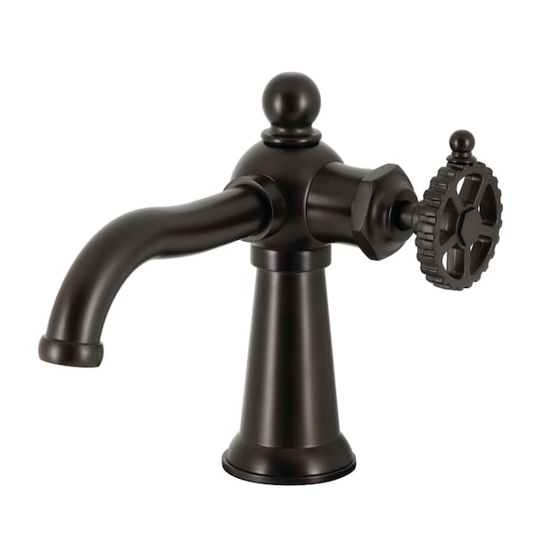 SingleHandle Bathroom Faucet with Push PopUp, Oil Rubbed Bronze